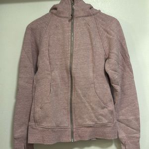 Lululemon Heather Pink Scuba Zip Up